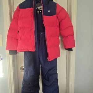 Gusti Pink And Navy Blue Snowsuit 2-pce, NEW